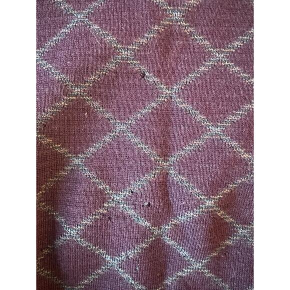 Britches of Georgetowne Sweater Mens Medium Purple Long Sleeve Pullover Wool - Picture 2 of 4